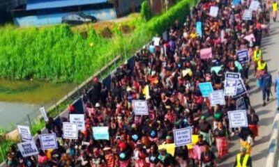 Makoko residents protest property demolition