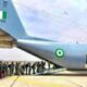 Air Force (NAF) Airlifts Military School Students