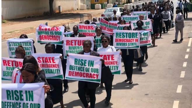 Lawyers Protest In Abuja