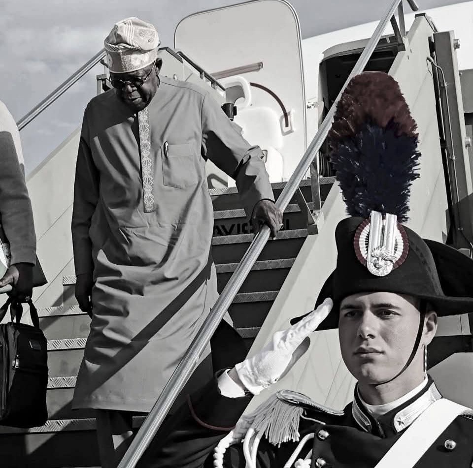 Tinubu Arrives In Rome