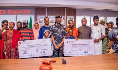 NPF Presents Insurance Cheques To Families Of Fallen Officers