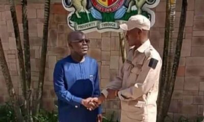 Governor Otti Meets Immigration Officer