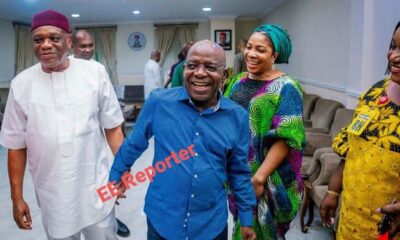 Governor Otti Hosts Senator Orji Kalu