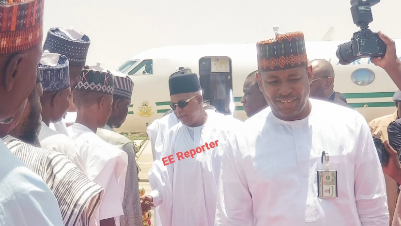 VP Shettima Arrives Maiduguri