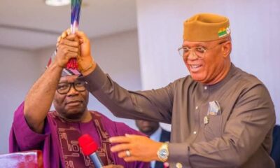 Akpabio Finally Handover Akwa Ibom APC Leadership To Governor Umo Eno