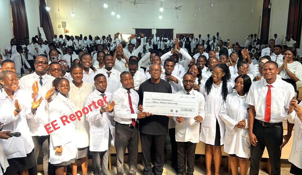 Peter Obi Donates ₦15m To UNN Dental Students For Lab Upgrade