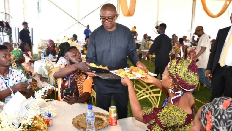 Peter Obi Responds To Viral Video Of Him Serving Food