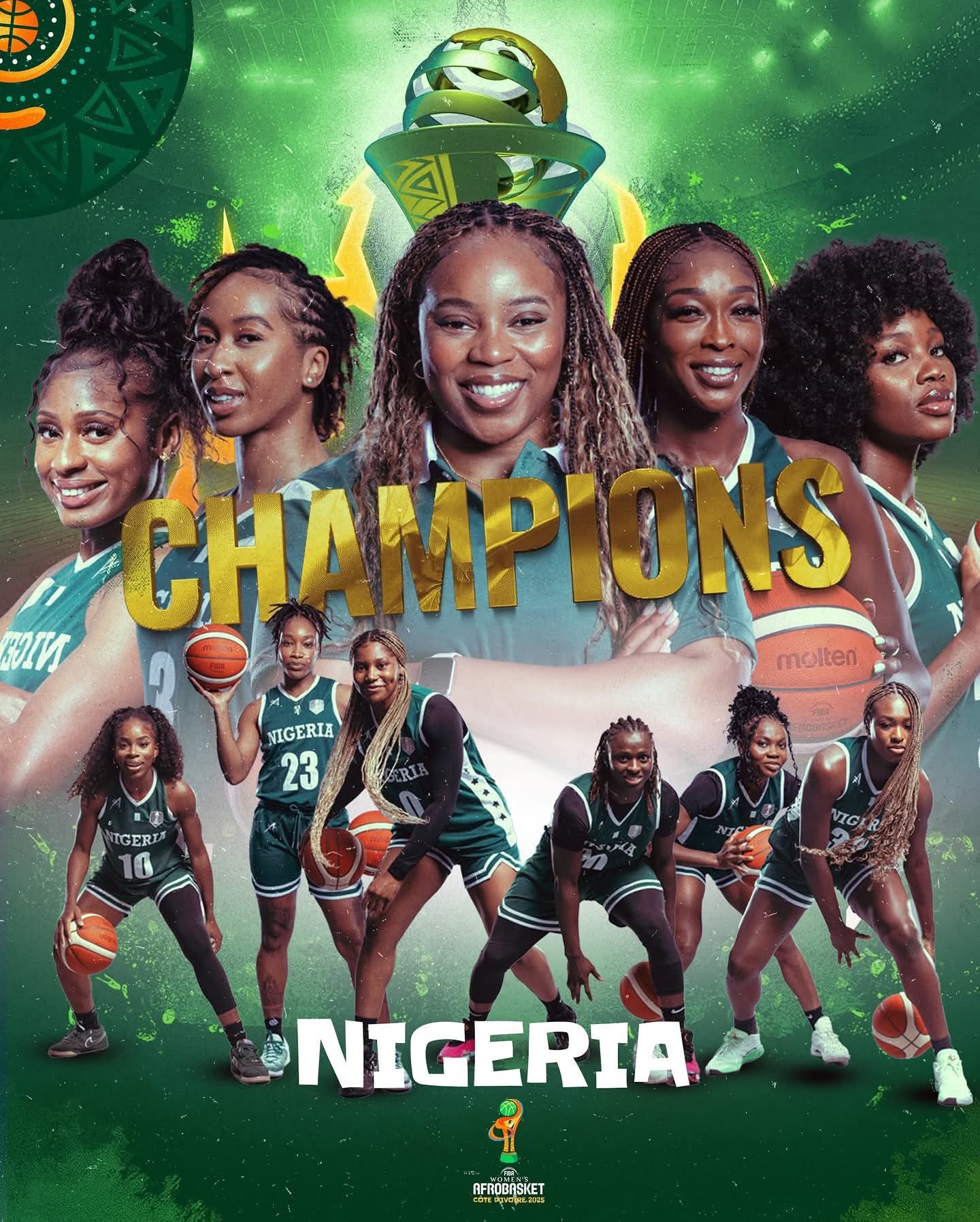 Nigeria With 7 Titles, Ranks Second In FIBA Women’s AfroBasket History