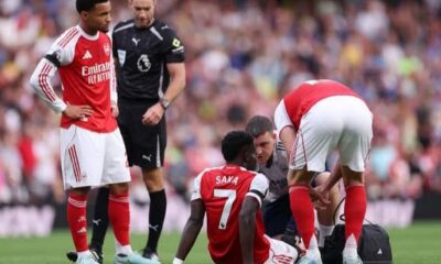 Bukayo Saka To Miss Up To 4 Weeks Through Injury