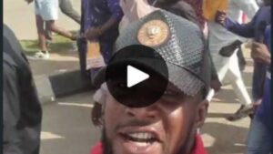 Heavy Traffic On Abuja Highway Over Protest For The Release Of Nnamdi Kanu