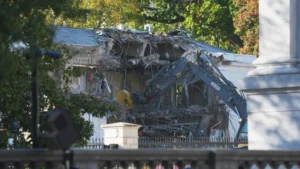 President Trump Demolishes Part Of White House