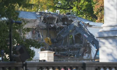 President Trump Demolishes Part Of White House