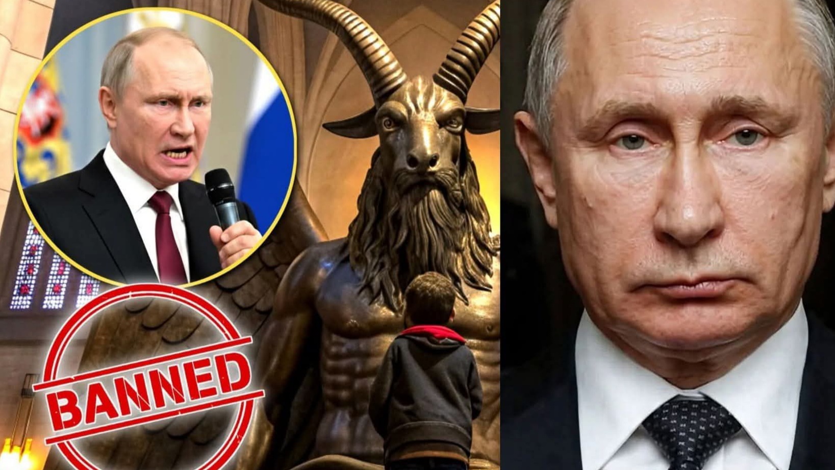 Putin Announces Officially Ban On Satanic Temple In Russia