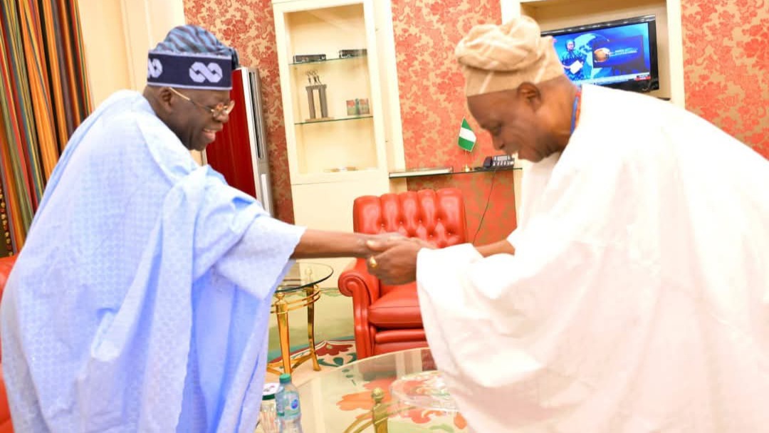 President Tinubu Receives Rashidi Ladoja