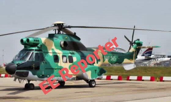 NAF Super Puma Helicopter