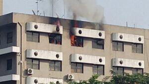 Fire Guts Section Of Federal Secretariat