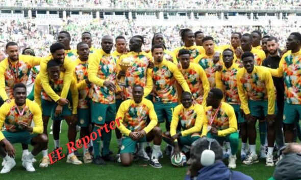Senegal Parade Disputed AFCON Troph