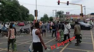Ondo Youths Block Road